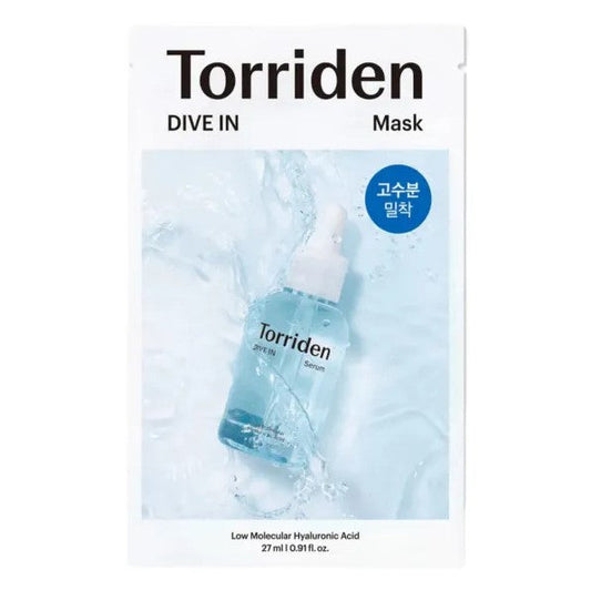 Torriden DIVE-IN Low Molecule Hyaluronic Acid Mask - Pleťová maska - pletovecentrum.cz