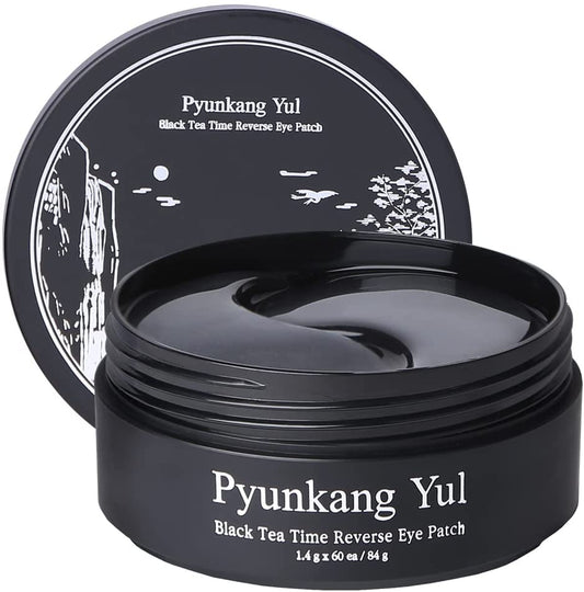 Pyunkang yul Black Tea Time Reverse Eye Patch - Polštářky na kruhy pod očima s fermentovaným černým čajem - pletovecentrum.cz