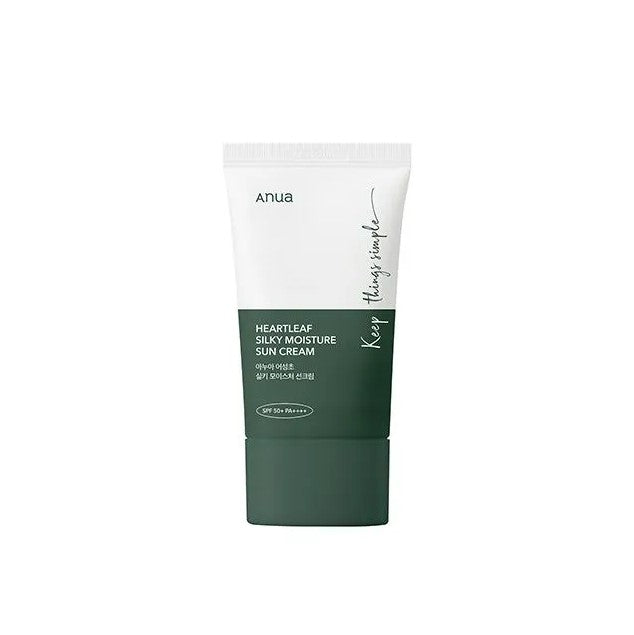 ANUA Heartleaf Silky Moisture Sun Cream - SPF - Opalovací krém - pletovecentrum.cz